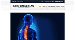 Desktop Screenshot of harshbargerlaw.com