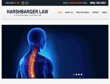 Tablet Screenshot of harshbargerlaw.com